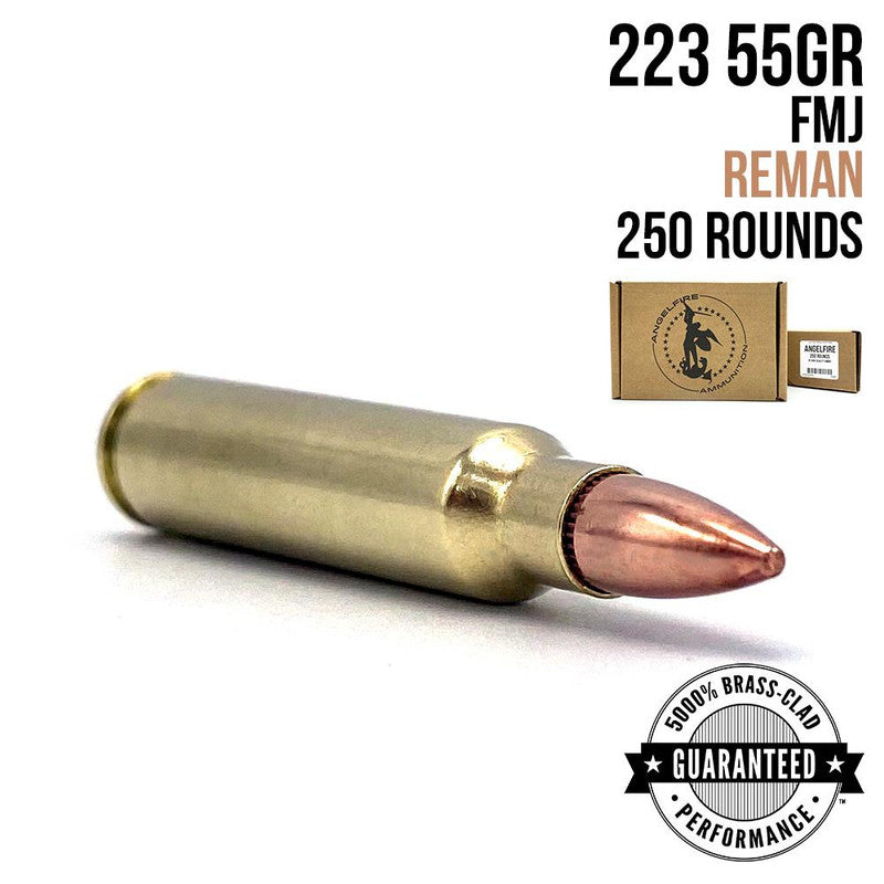 Angelfire 223 - 55GR - FMJ - REMAN - CASE - 250