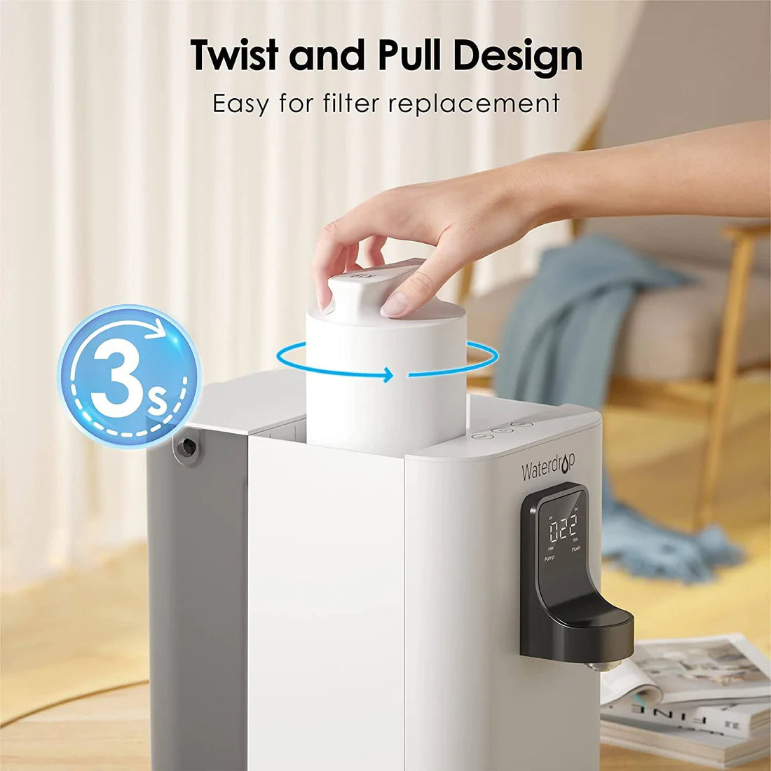 Waterdrop Reverse Osmosis Instant Hot Water Dispenser System - K6